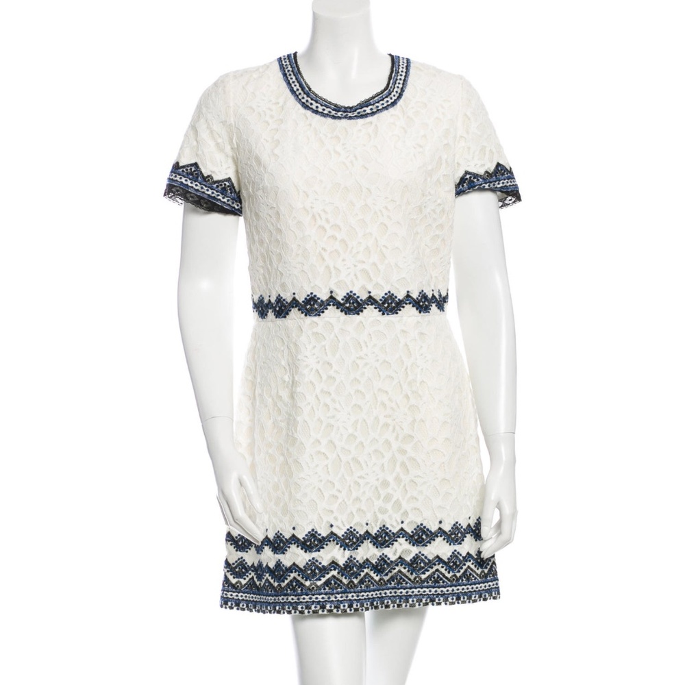 Sea Lace A-Line Dress M